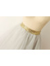 Grey Tulle Knee Length Skirt Tutu Skirt